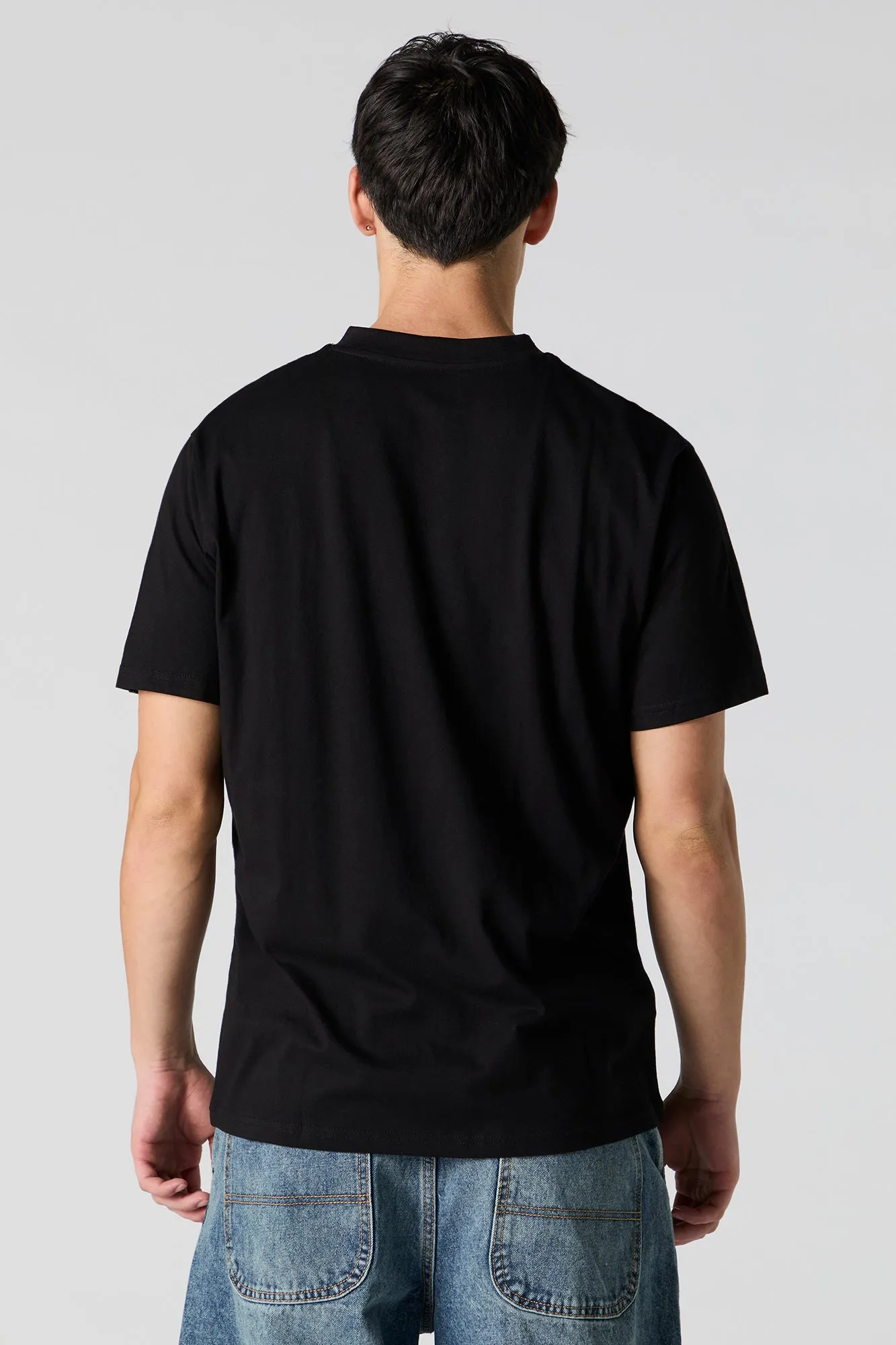 T-shirt uni à encolure en V sold by Urban Planet product image thumbnail 5