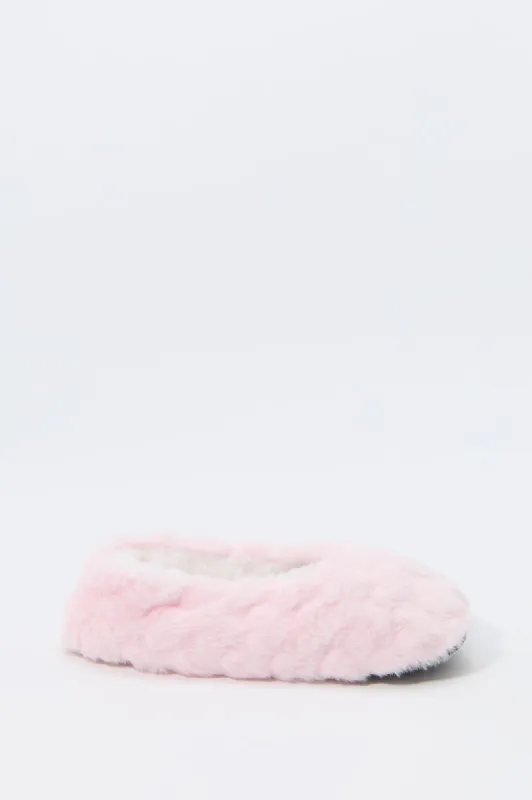 Faux-Fur Ballerina Slipper sold by Urban Planet