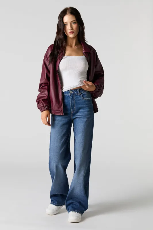 Dark Wash Wide Leg Stretch Jean sold by Urban Planet
