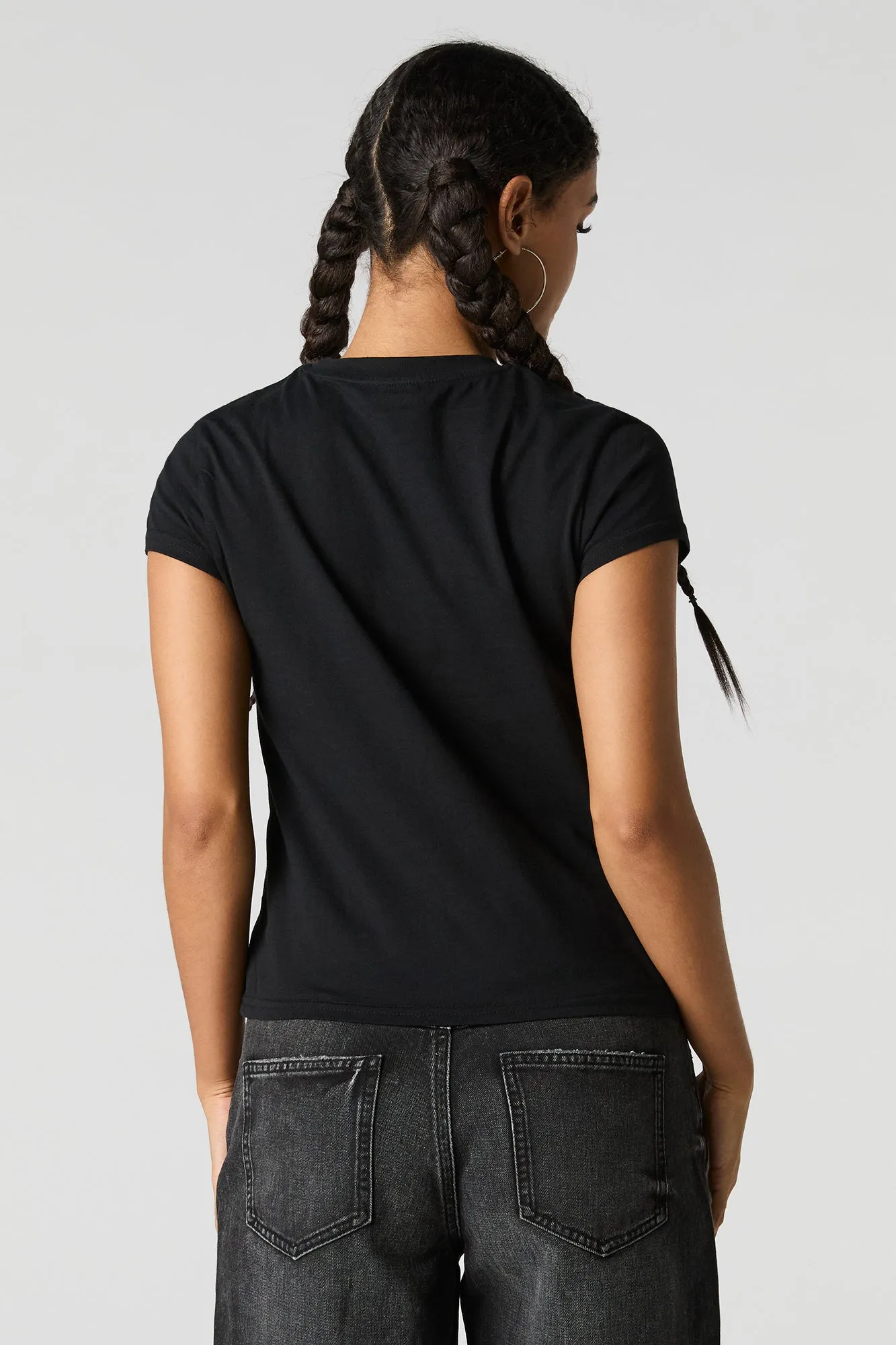 Smile Everyday Bunny Graphic T-Shirt sold by Urban Planet product image thumbnail 2