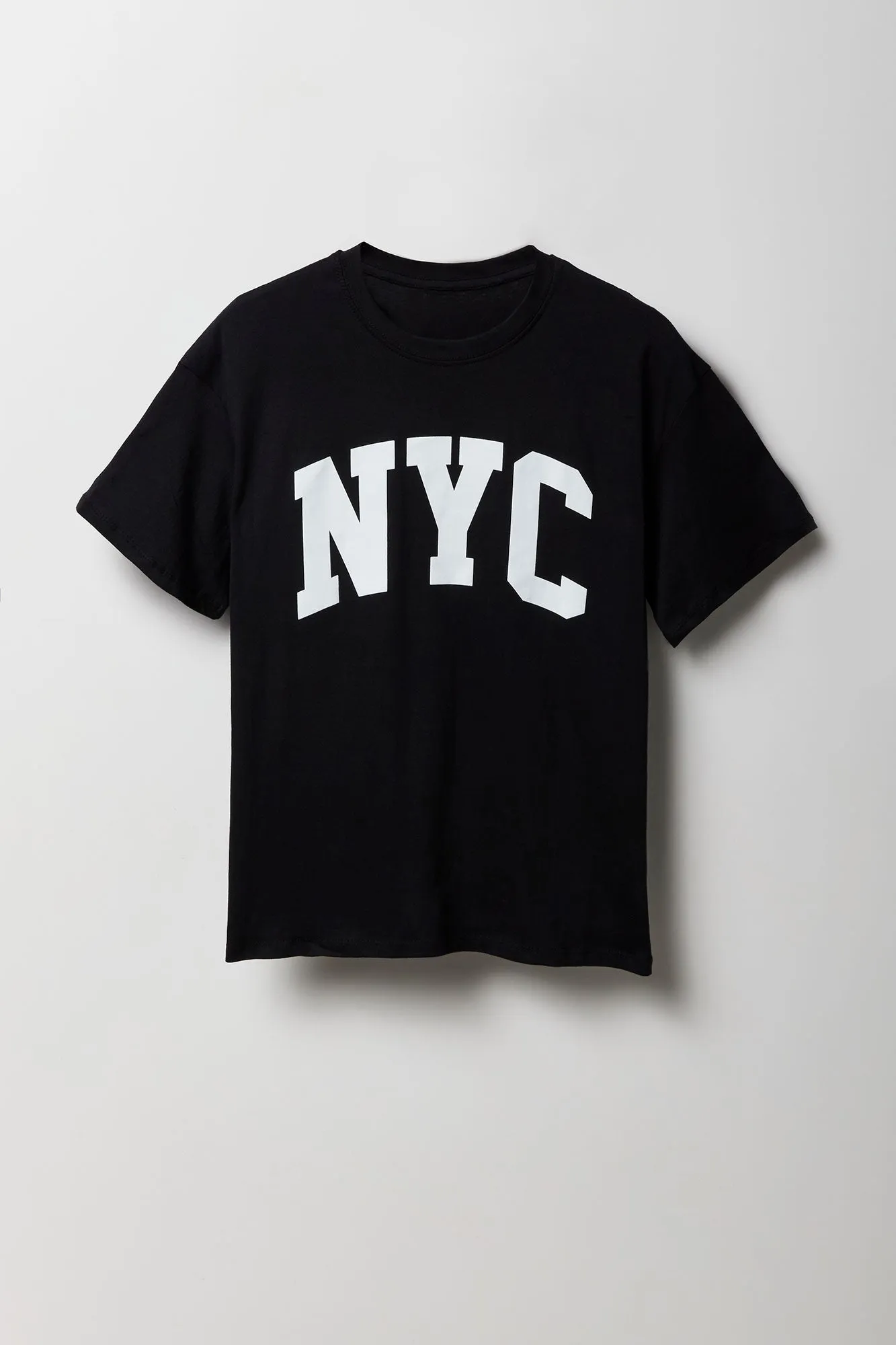 T-shirt de coupe garçonne à imprimé NYC sold by Urban Planet
