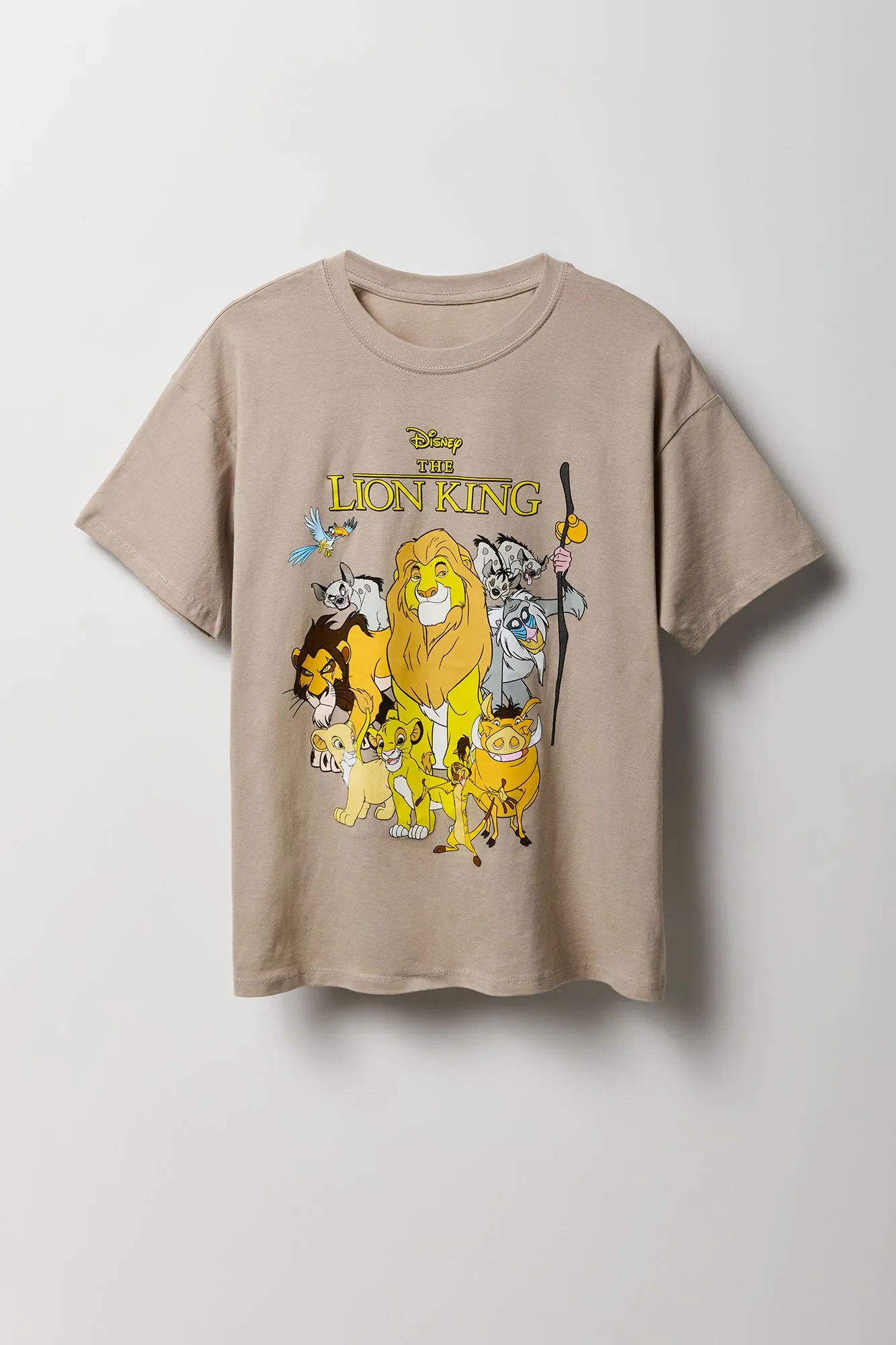 T-shirt de coupe garçonne à imprimé Lion King sold by Urban Planet