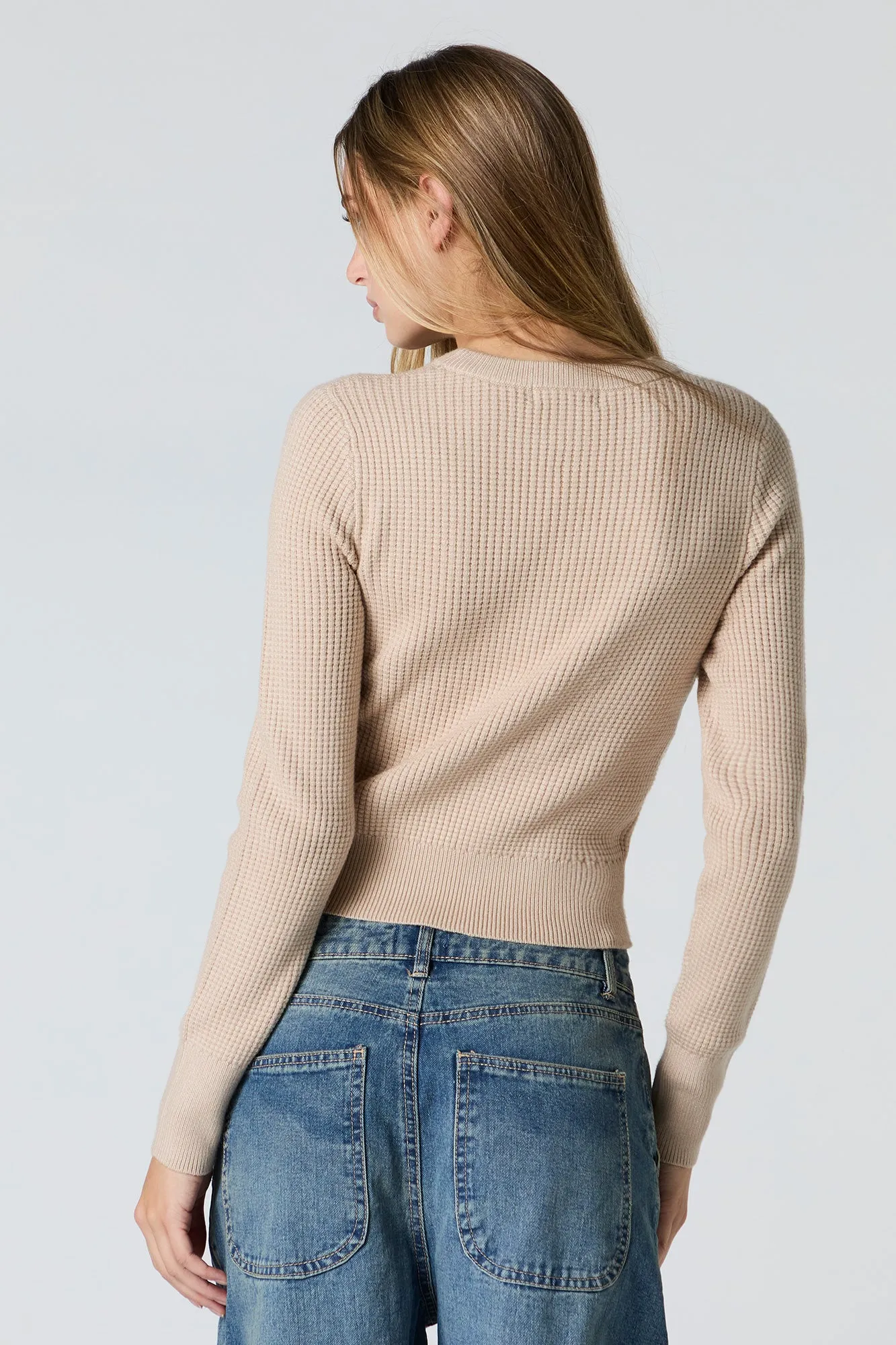 Chandail en tricot gaufré sold by Urban Planet product image thumbnail 5