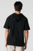 Textured Short Sleeve Hoodie sold by Urban Planet