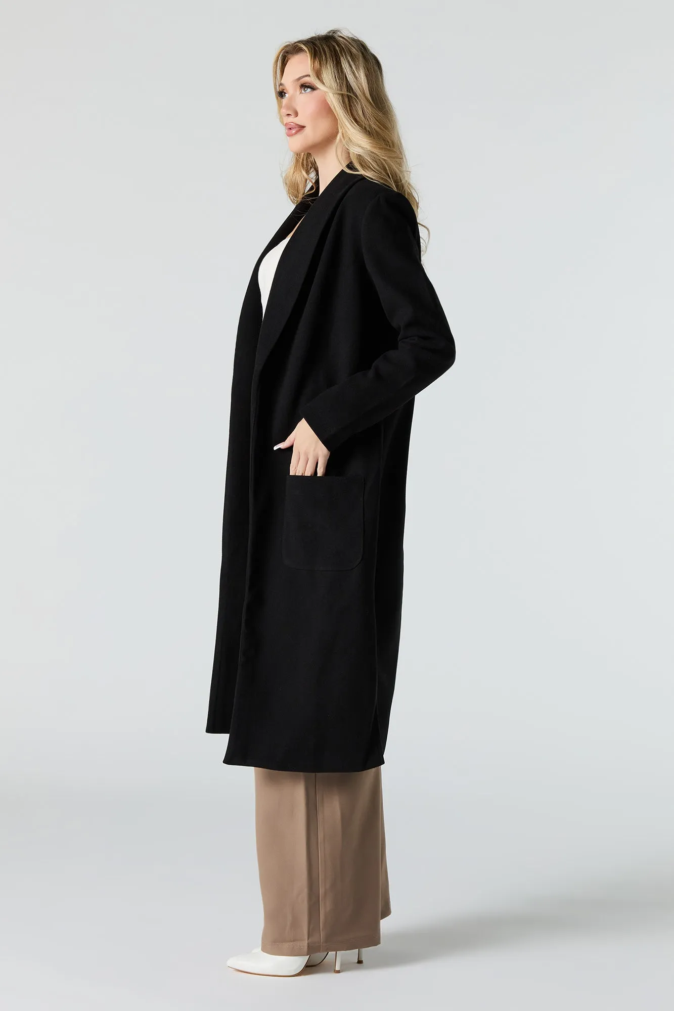 Manteau long ouvert en laine sold by Urban Planet product image thumbnail 5
