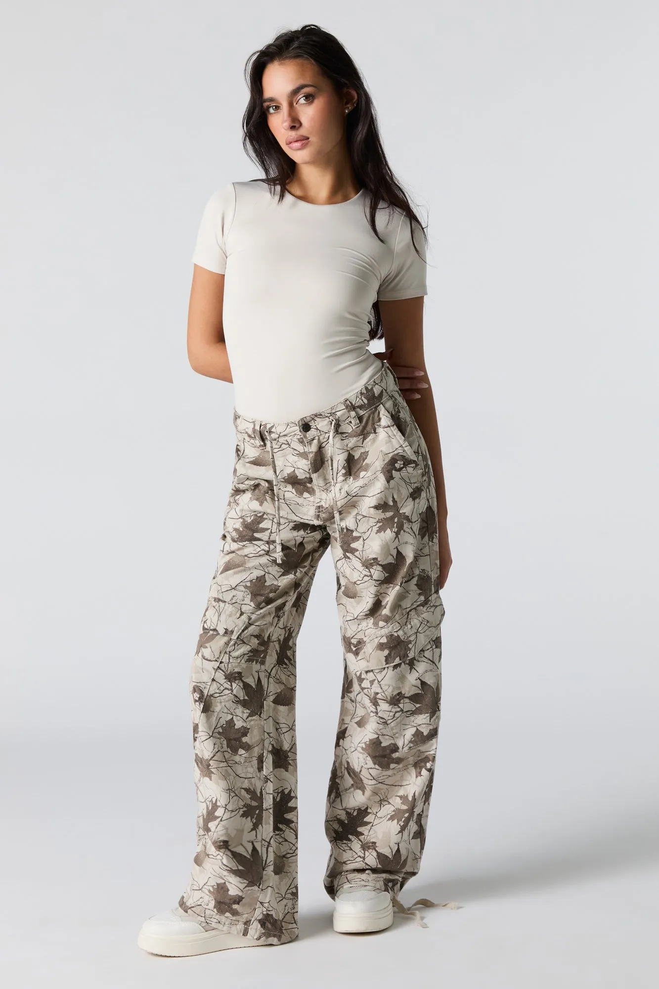 Drawstring Hem Baggy Cargo Pant sold by Urban Planet product image thumbnail 4