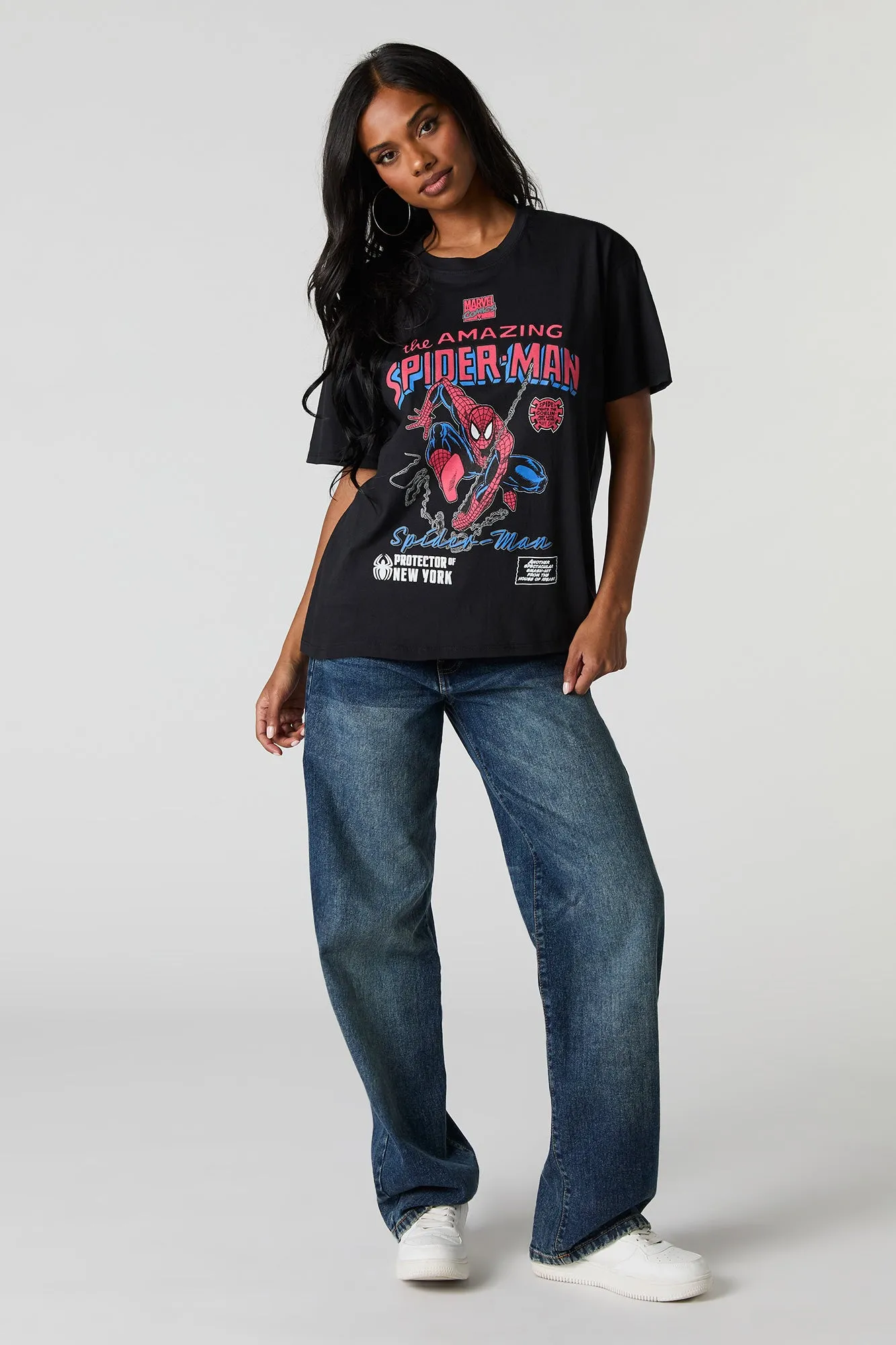 Spiderman Graphic Boyfriend T-Shirt sold by Urban Planet product image thumbnail 3