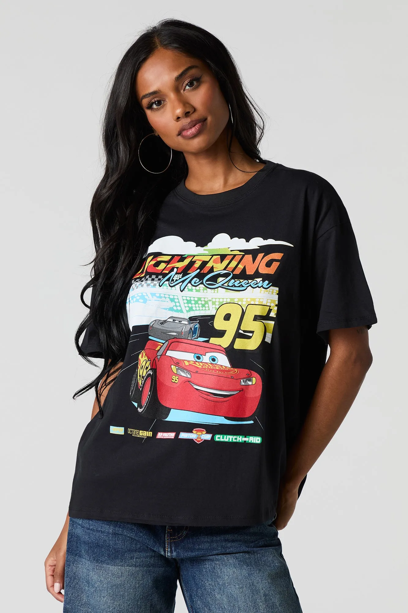 Lightning McQueen Boyfriend T-Shirt sold by Urban Planet