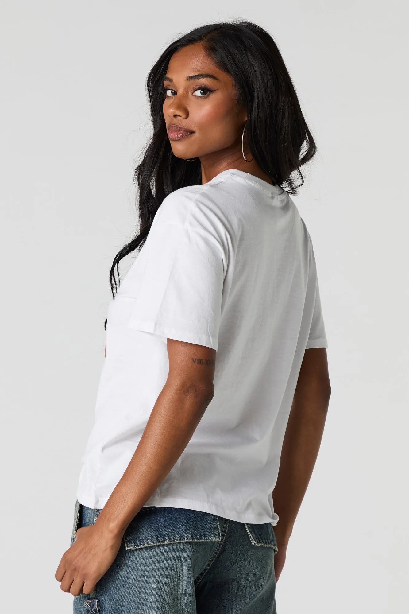 T-shirt de coupe garçonne à imprimé de style universitaire 97 sold by Urban Planet product image thumbnail 2