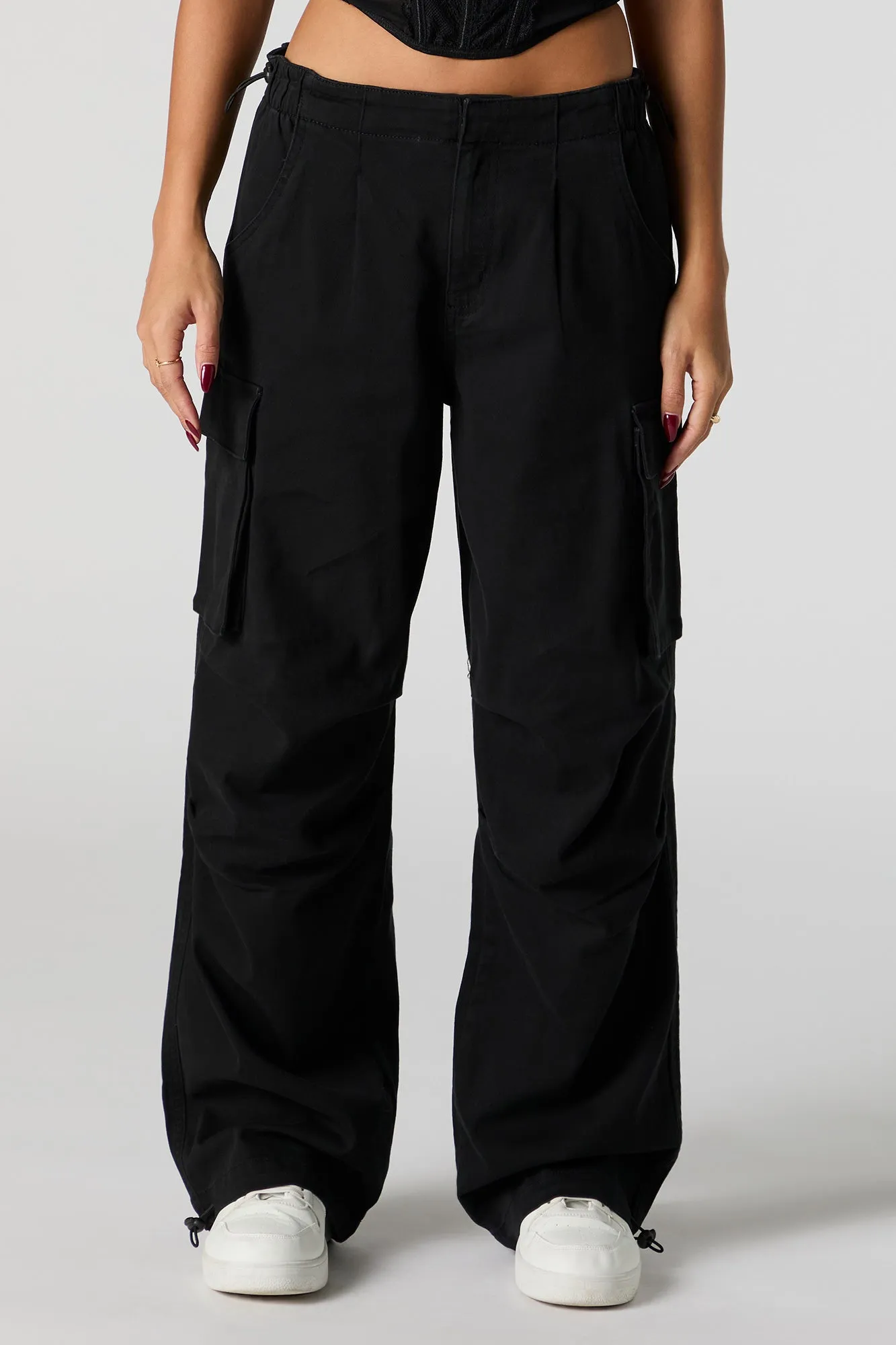 Solid Straight Leg Cargo Pant sold by Urban Planet product image thumbnail 2