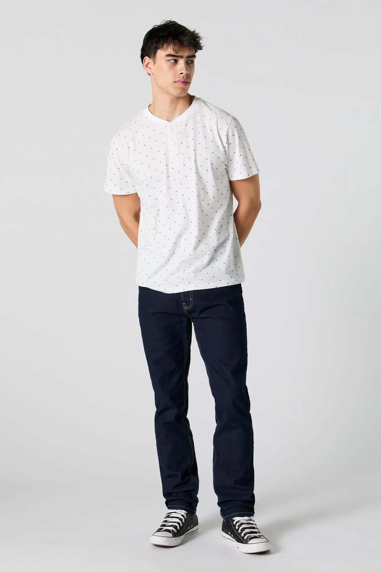 Dark Wash Rigid Straight Leg Jean sold by Urban Planet product image thumbnail 3