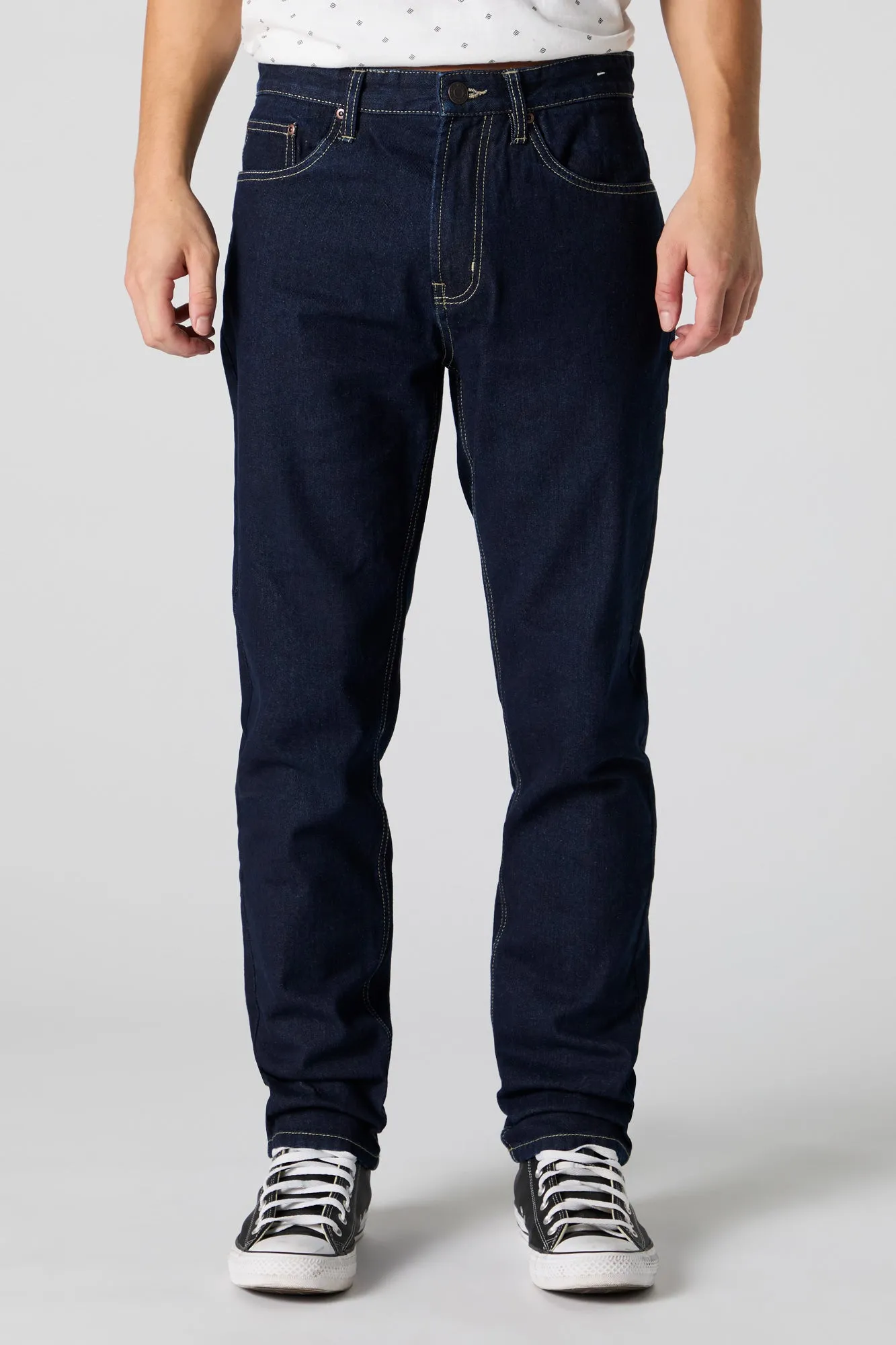 Dark Wash Rigid Straight Leg Jean sold by Urban Planet