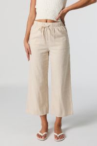 Pantalon court en lin sold by Urban Planet