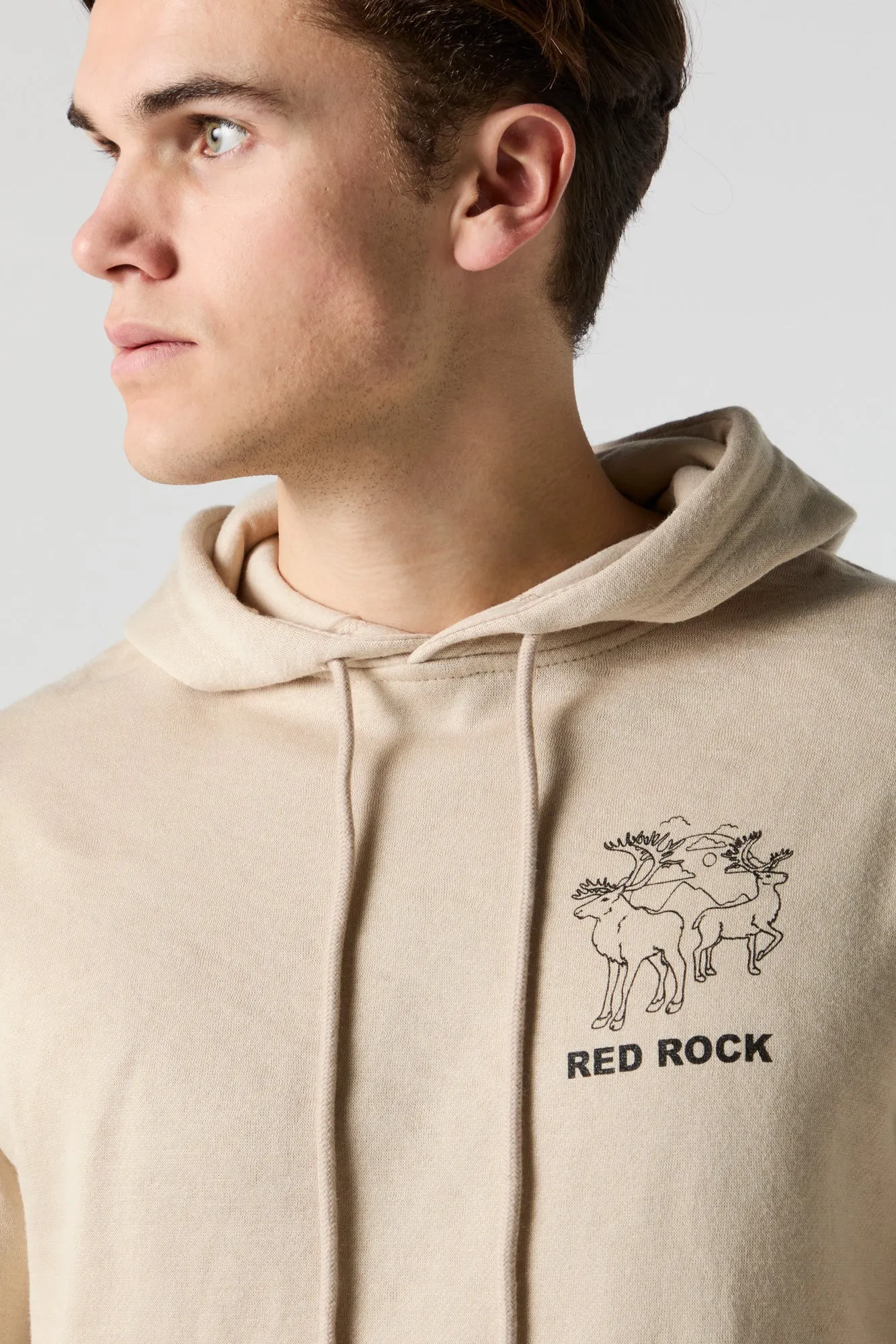 Red Rock Graphic Fleece Hoodie sold by Urban Planet product image thumbnail 4