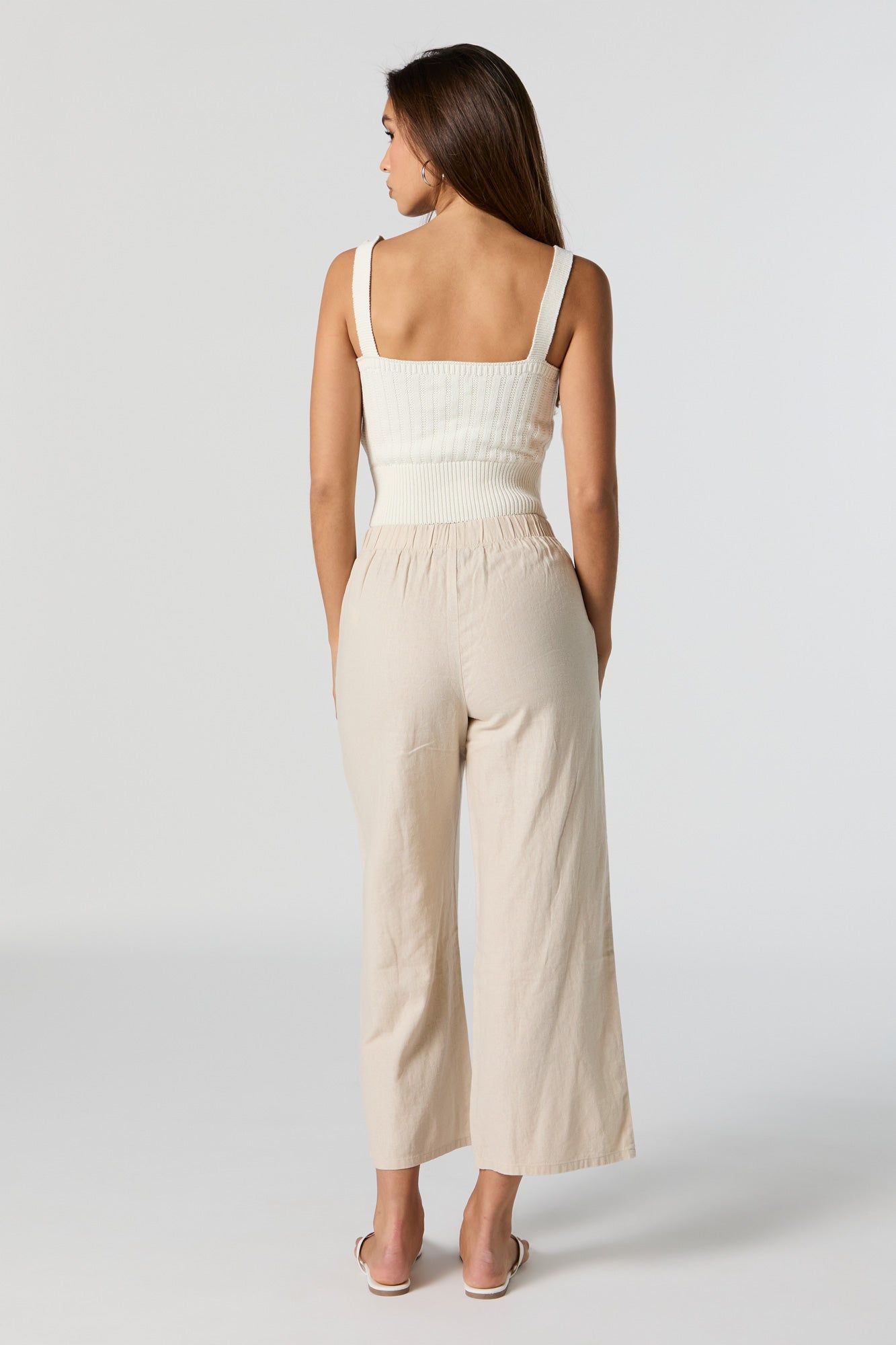 Pantalon court en lin sold by Urban Planet product image thumbnail 3