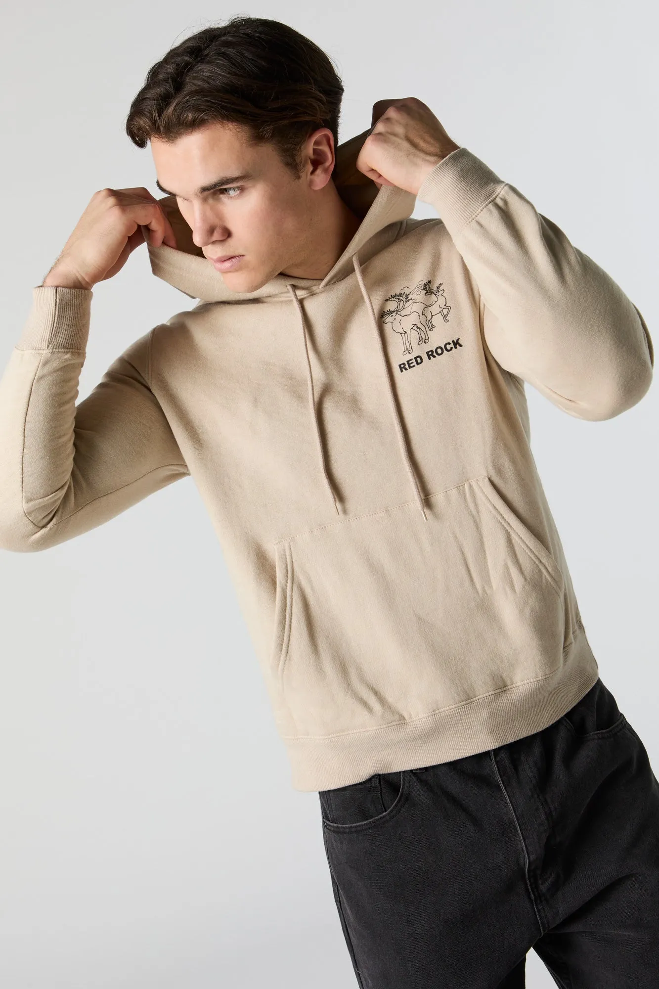 Red Rock Graphic Fleece Hoodie sold by Urban Planet