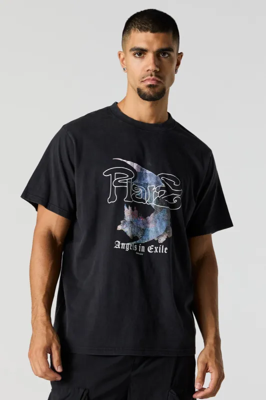 T-shirt à imprimé Angels in Exile sold by Urban Planet
