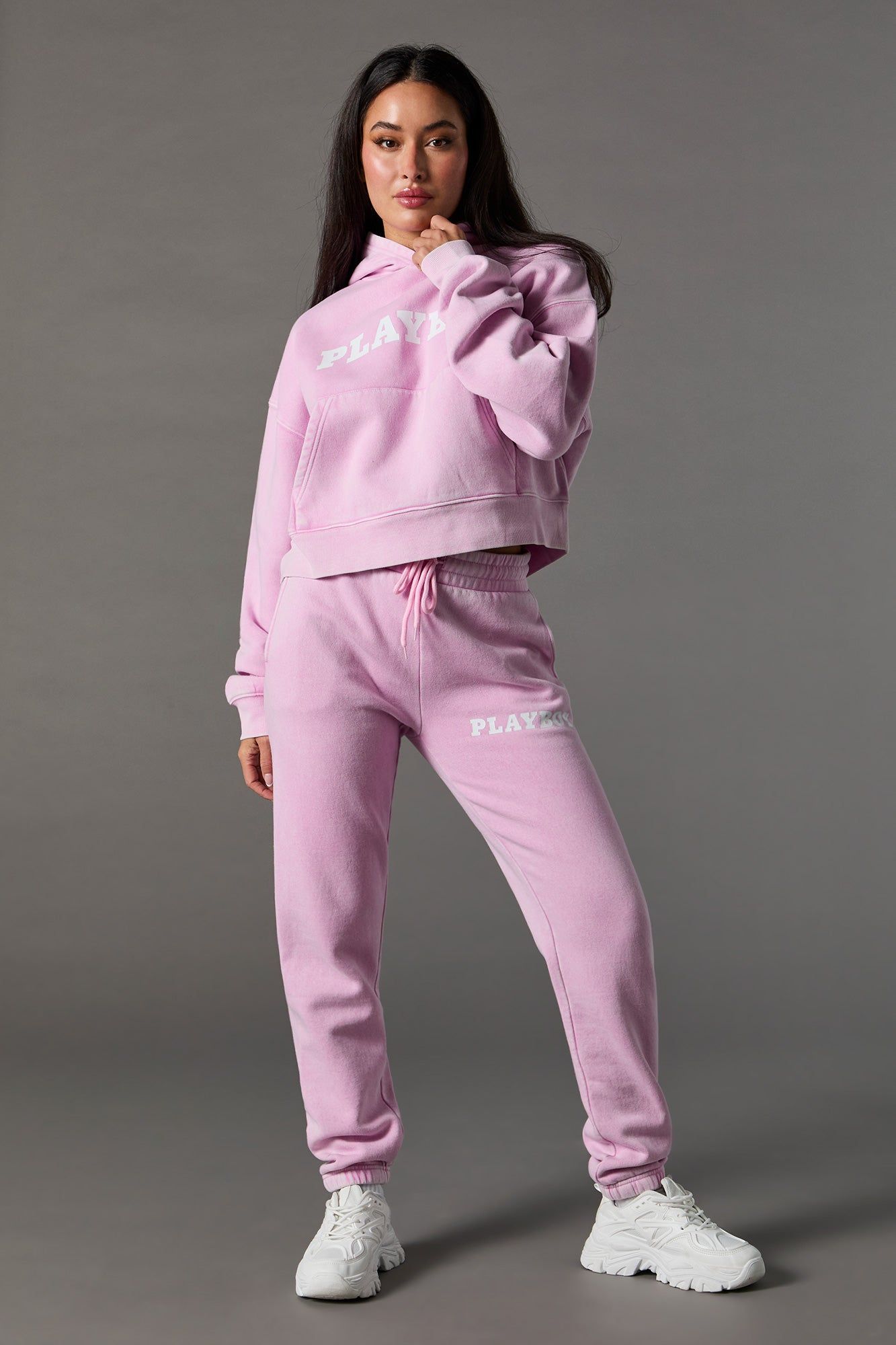 Haut à capuchon délavé rose à imprimé Playboy sold by Urban Planet product image thumbnail 3