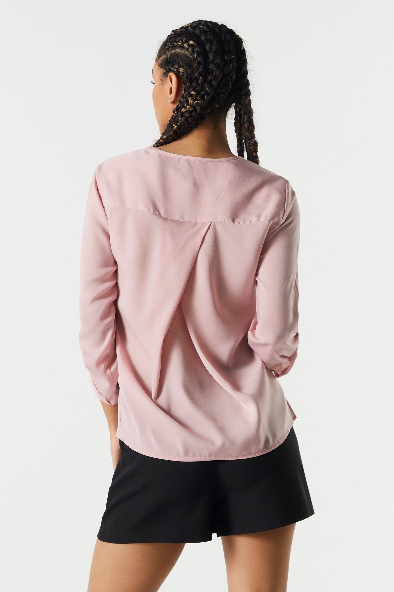 Satin V-Neck Blouse sold by Urban Planet product image thumbnail 2