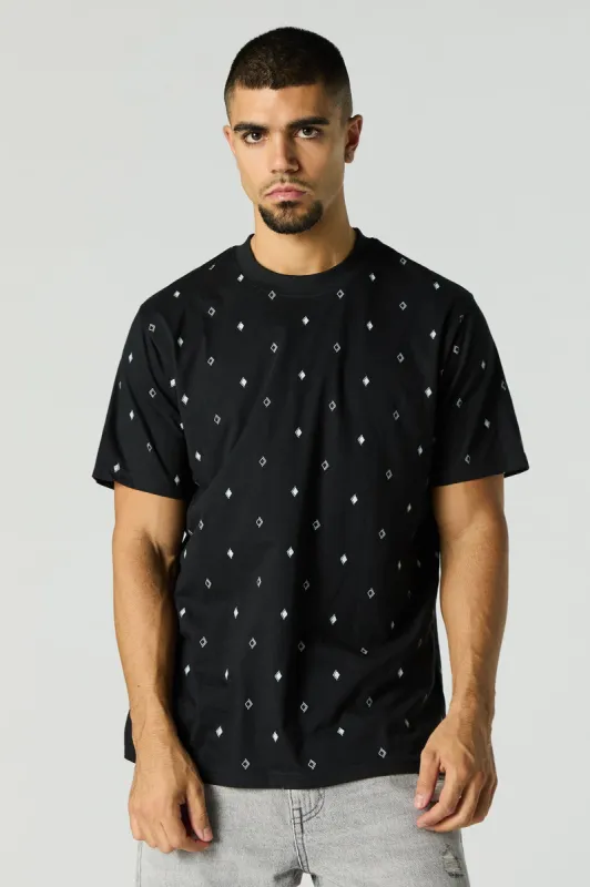 Ditsy Print Crewneck T-Shirt sold by Urban Planet