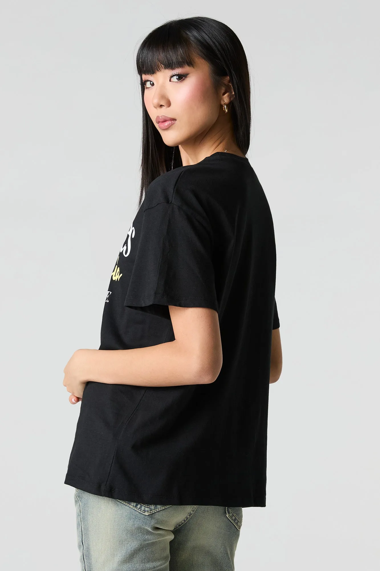 LA Varsity League Graphic Boyfriend T-Shirt sold by Urban Planet product image thumbnail 2