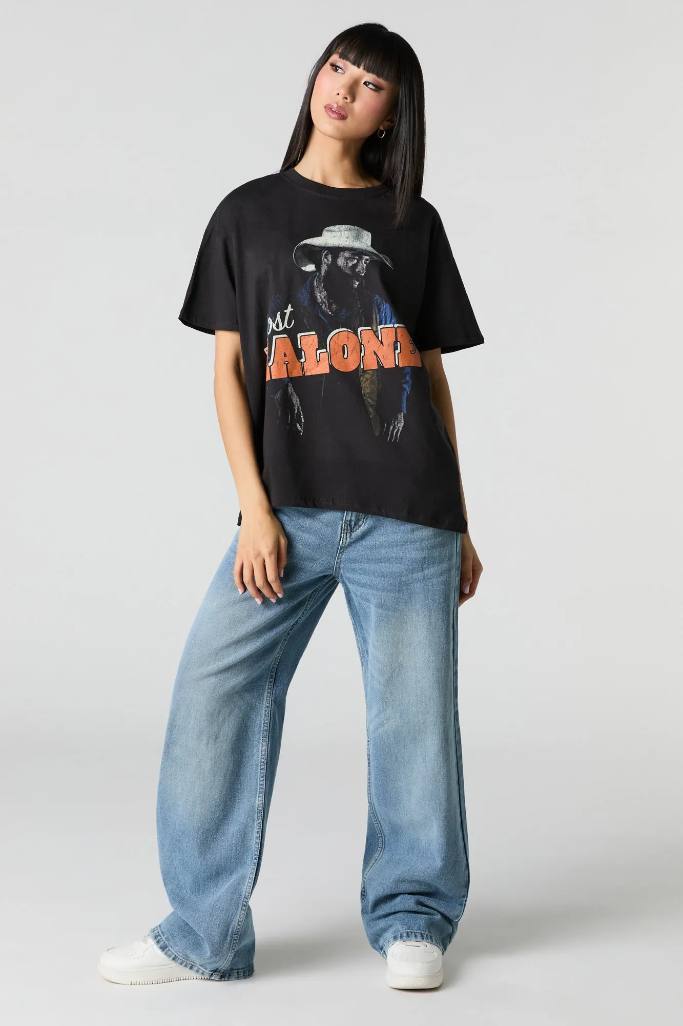 Post Malone Graphic Boyfriend T-Shirt sold by Urban Planet product image thumbnail 3