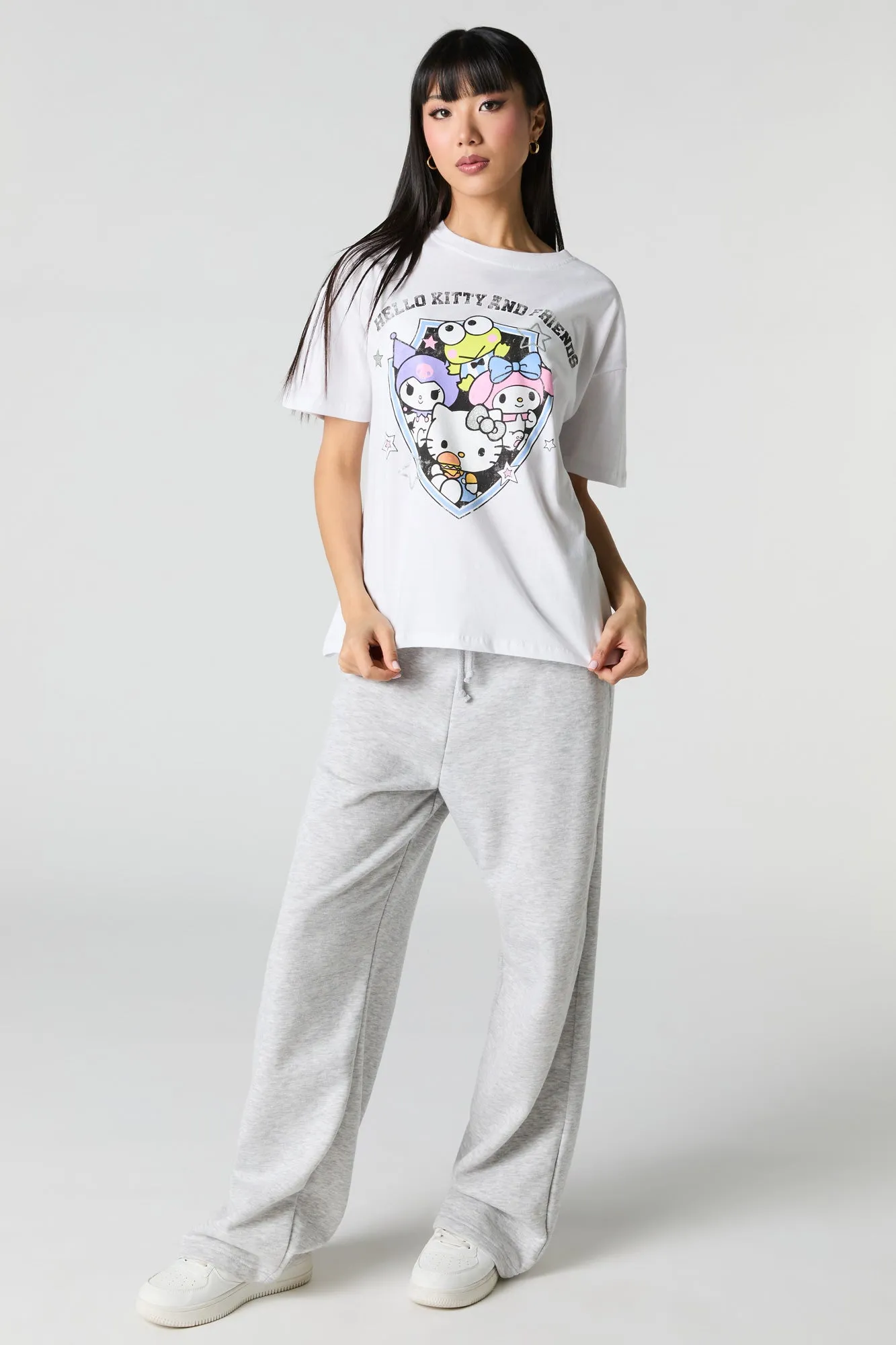 T-shirt coupe garçonne à imprimé Hello Kitty & Friends sold by Urban Planet product image thumbnail 3