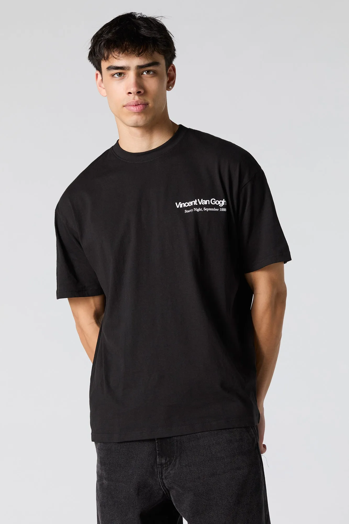 Starry Night Graphic Relaxed T-Shirt sold by Urban Planet product image thumbnail 2