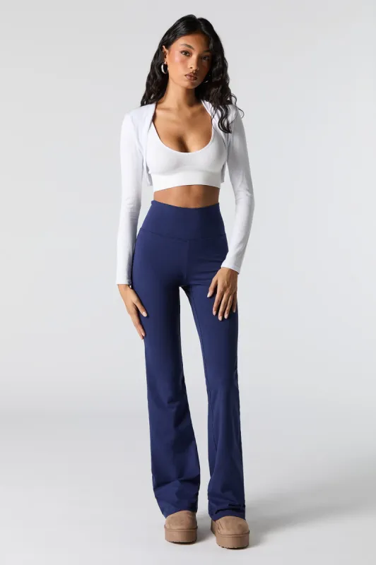 High Rise Wide Waist Flare Legging sold by Urban Planet