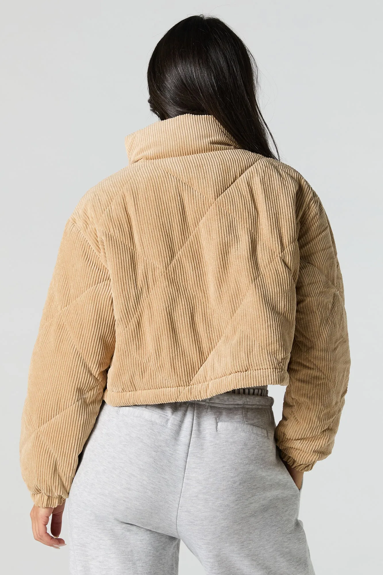 Corduroy Quilted Jacket sold by Urban Planet product image thumbnail 2