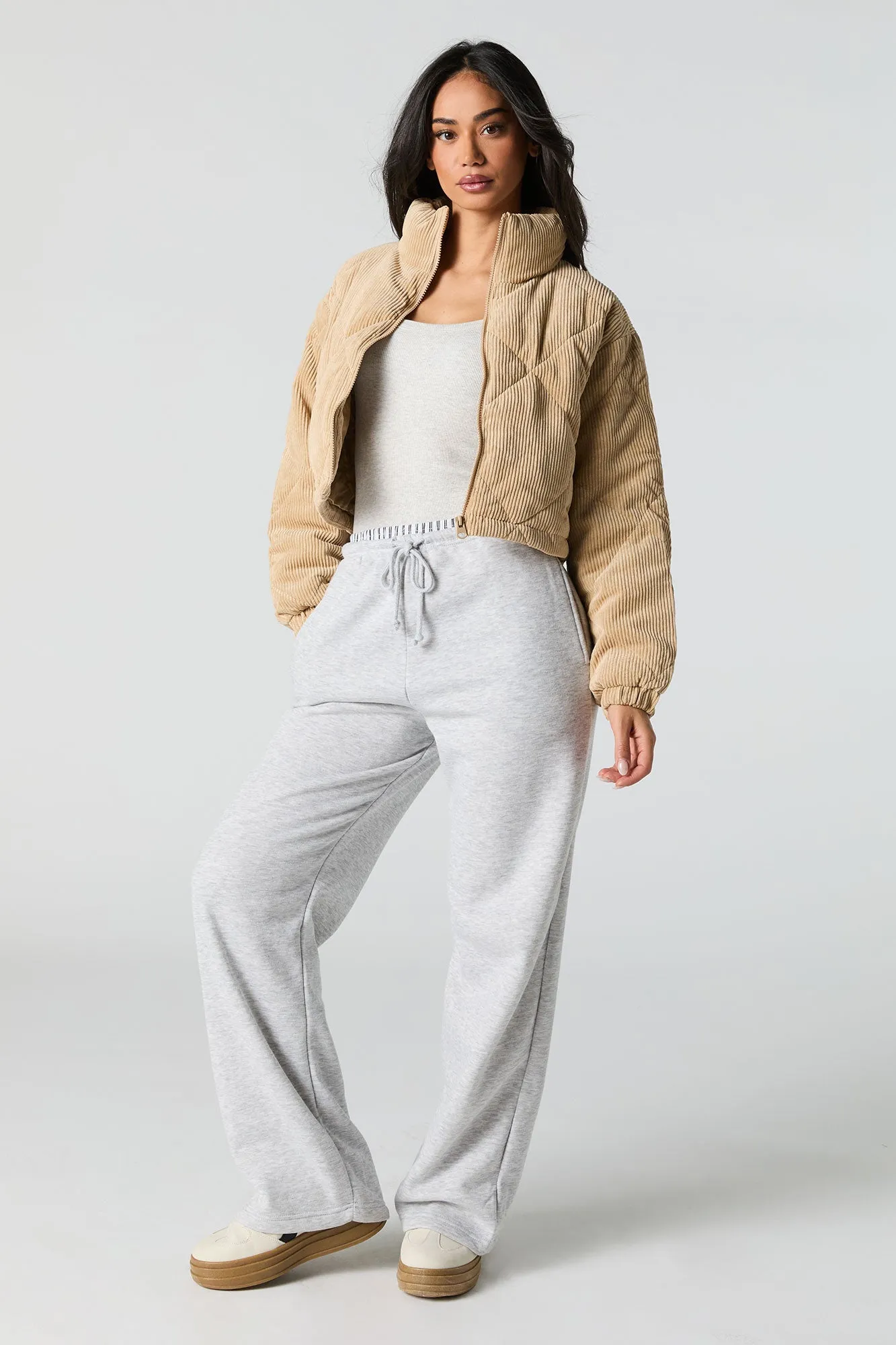 Blouson matelassé en velours côtelé sold by Urban Planet product image thumbnail 3