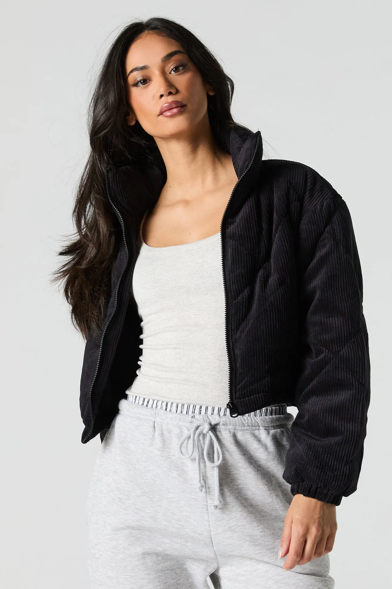 Blouson matelassé en velours côtelé sold by Urban Planet product image thumbnail 4