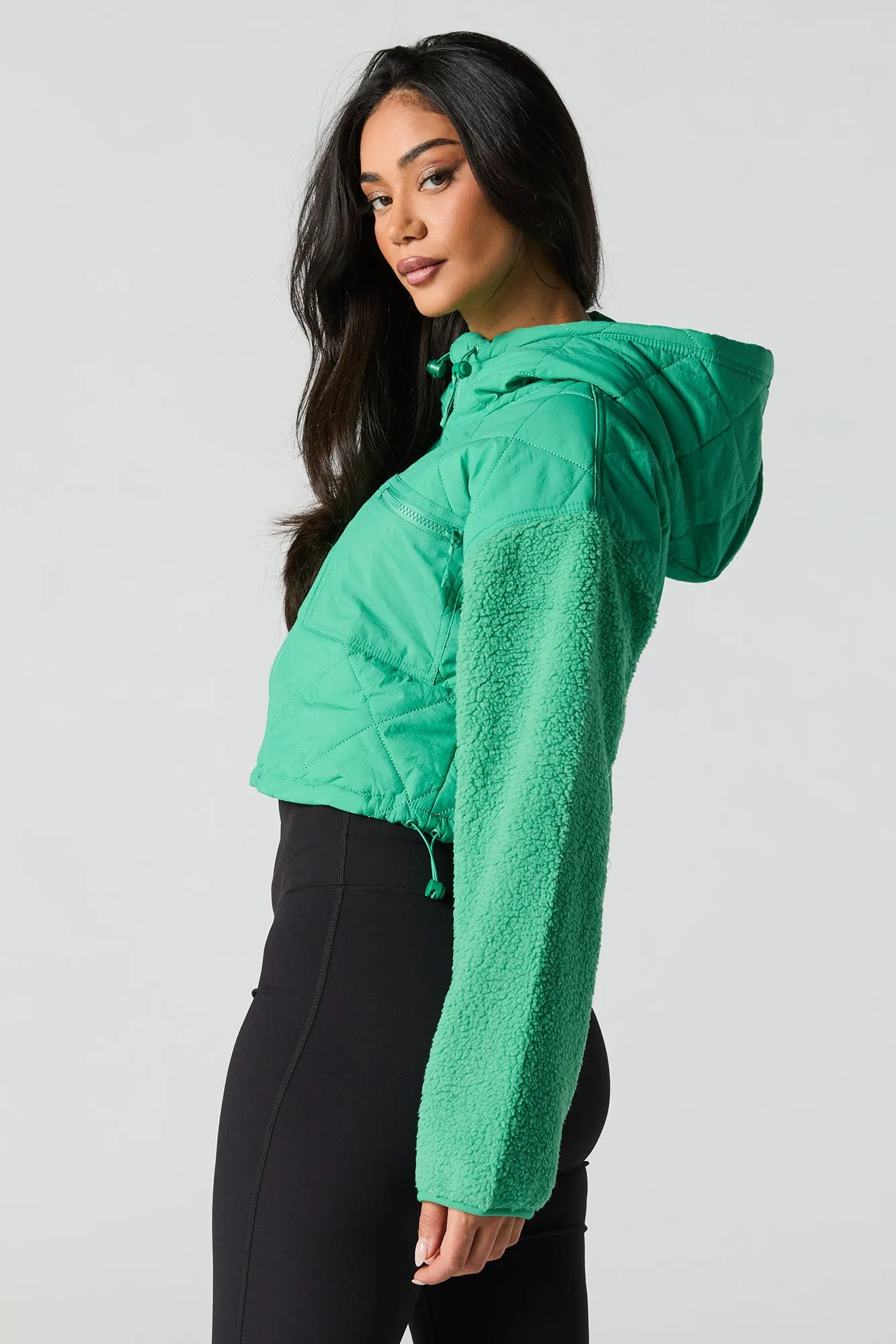 Blouson matelassé avec manches en Sherpa sold by Urban Planet product image thumbnail 2