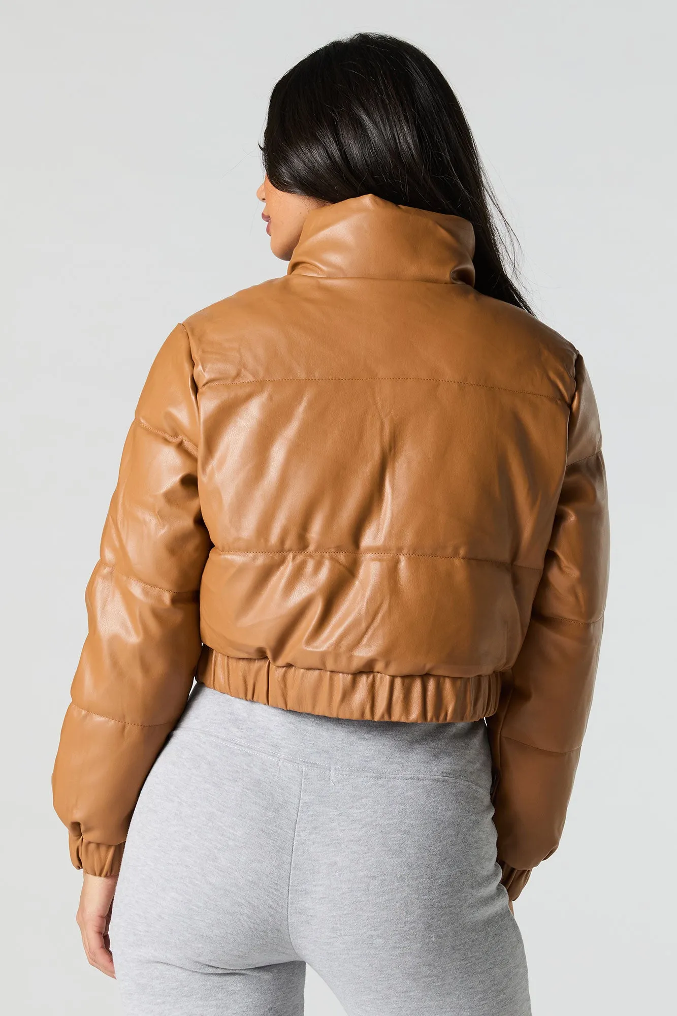 Manteau bouffant court en similicuir sold by Urban Planet product image thumbnail 2