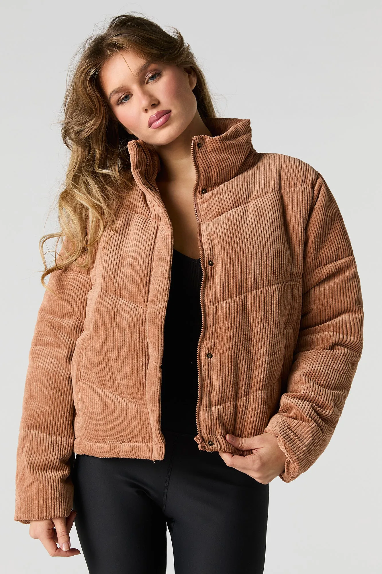 Corduroy Puffer Jacket sold by Urban Planet product image thumbnail 4