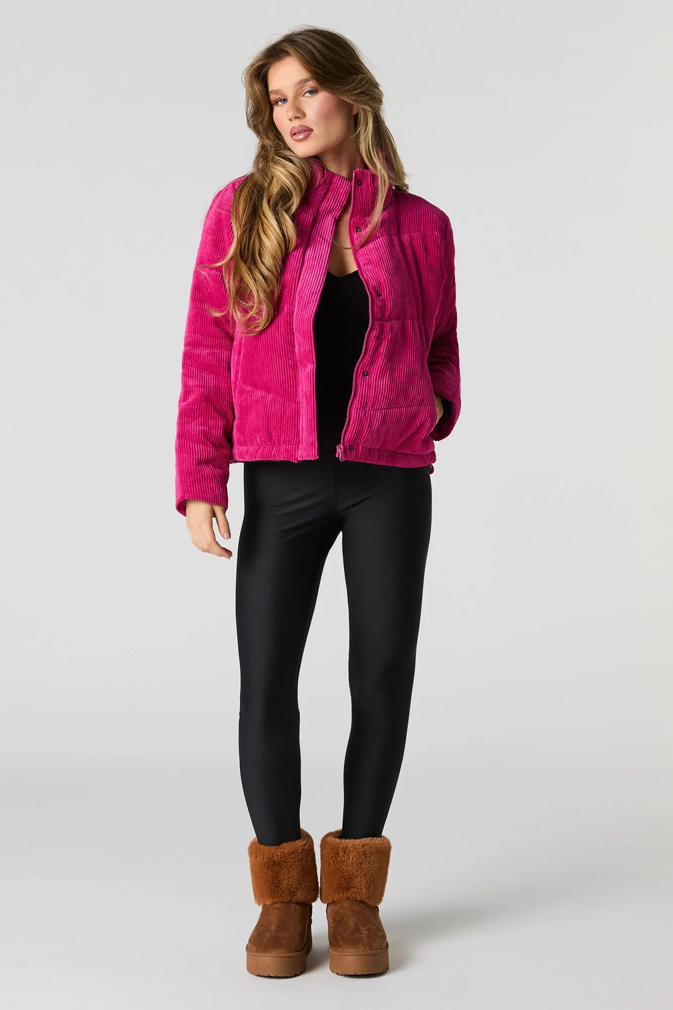 Corduroy Puffer Jacket sold by Urban Planet product image thumbnail 3