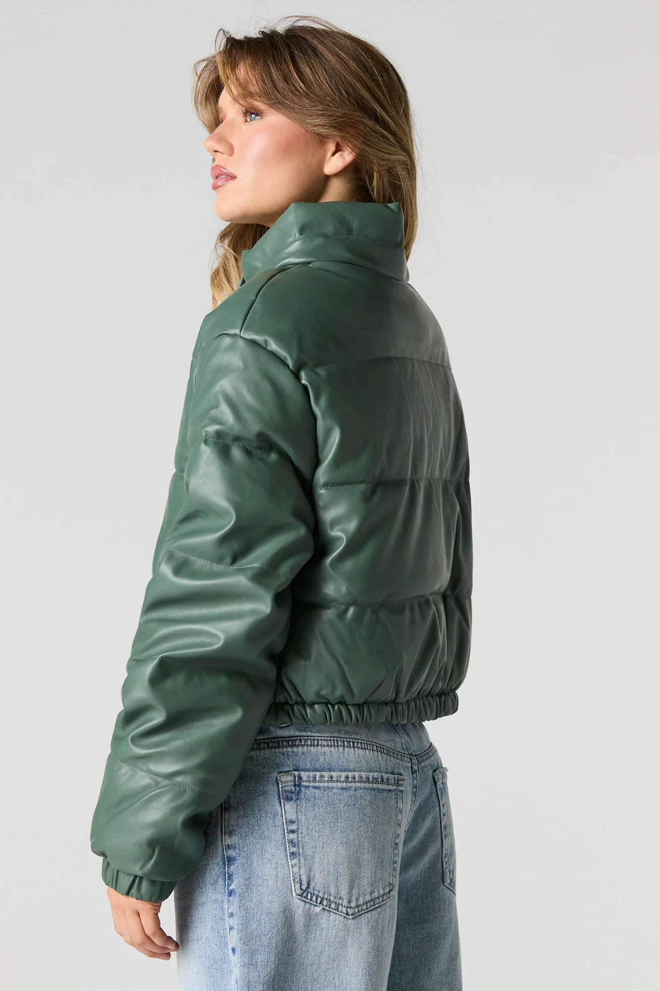 Blouson bouffant en similicuir sold by Urban Planet product image thumbnail 2