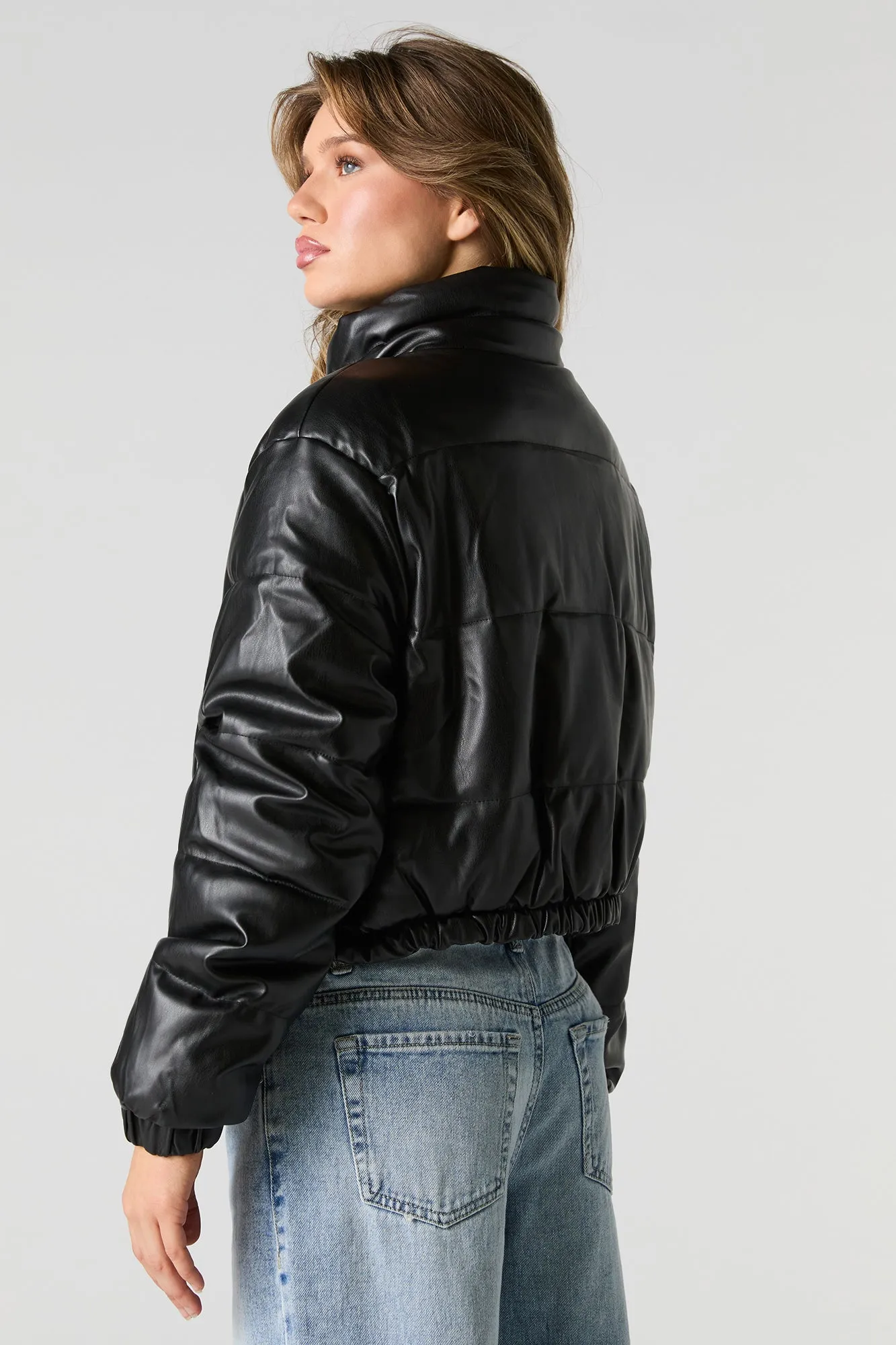 Blouson bouffant en similicuir sold by Urban Planet product image thumbnail 5