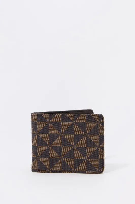 Faux Leather Status Print Wallet sold by Urban Planet