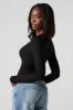 Ribbed Long Sleeve Skimmer Top sold by Urban Planet