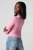 Ribbed Long Sleeve Skimmer Top sold by Urban Planet