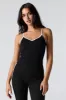 Seamless Ribbed Contrast Cami with Built In Bra Cups sold by Urban Planet