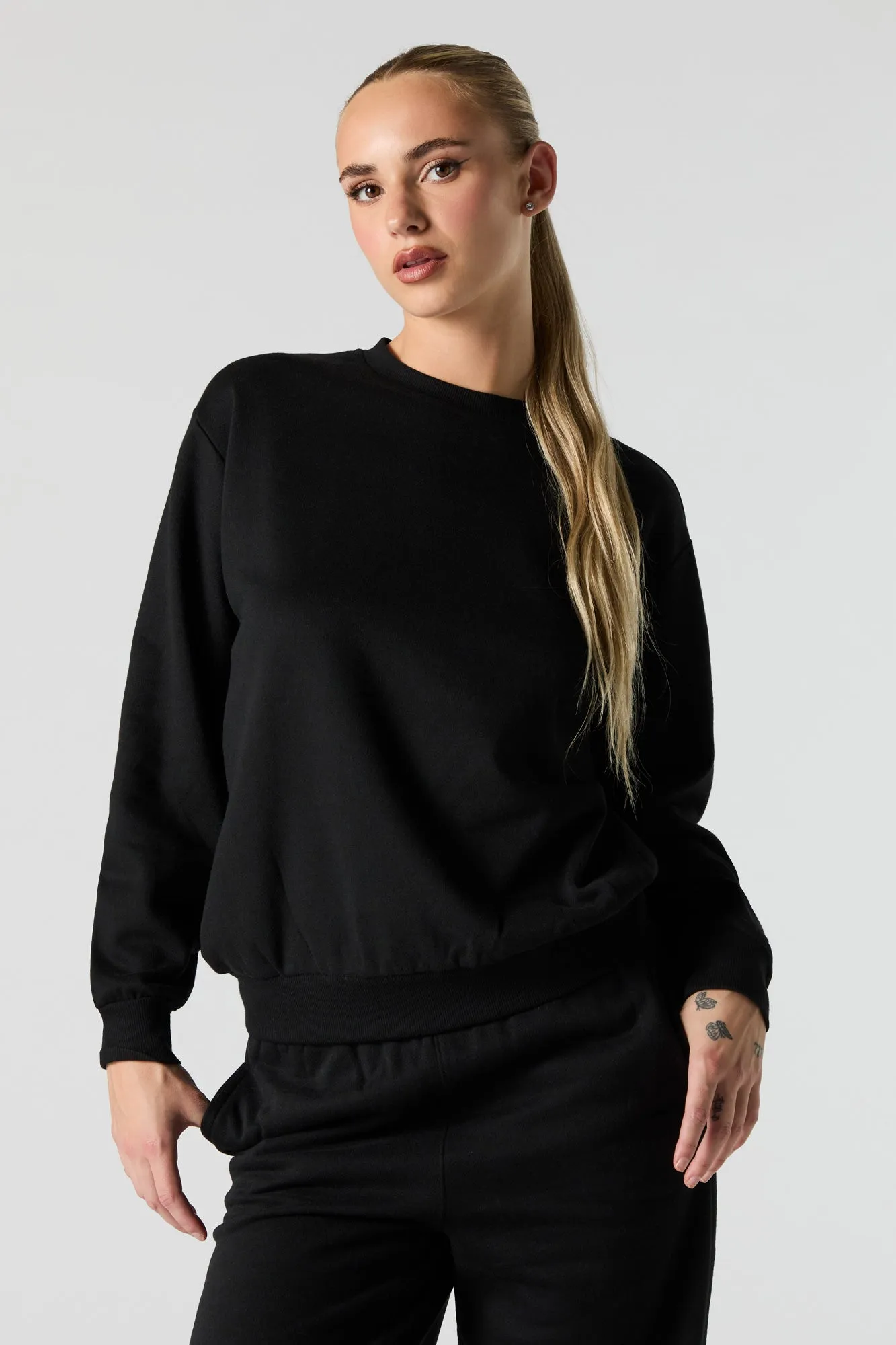 Chandail en molleton avec imprimé à pierres du Rhin Rebel Born sold by Urban Planet product image thumbnail 2