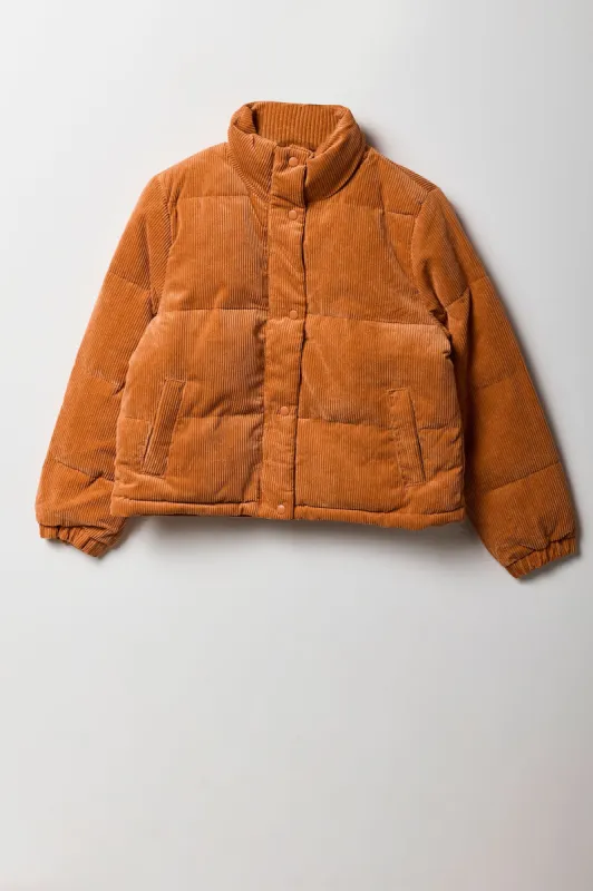 Corduroy Puffer Jacket sold by Urban Planet