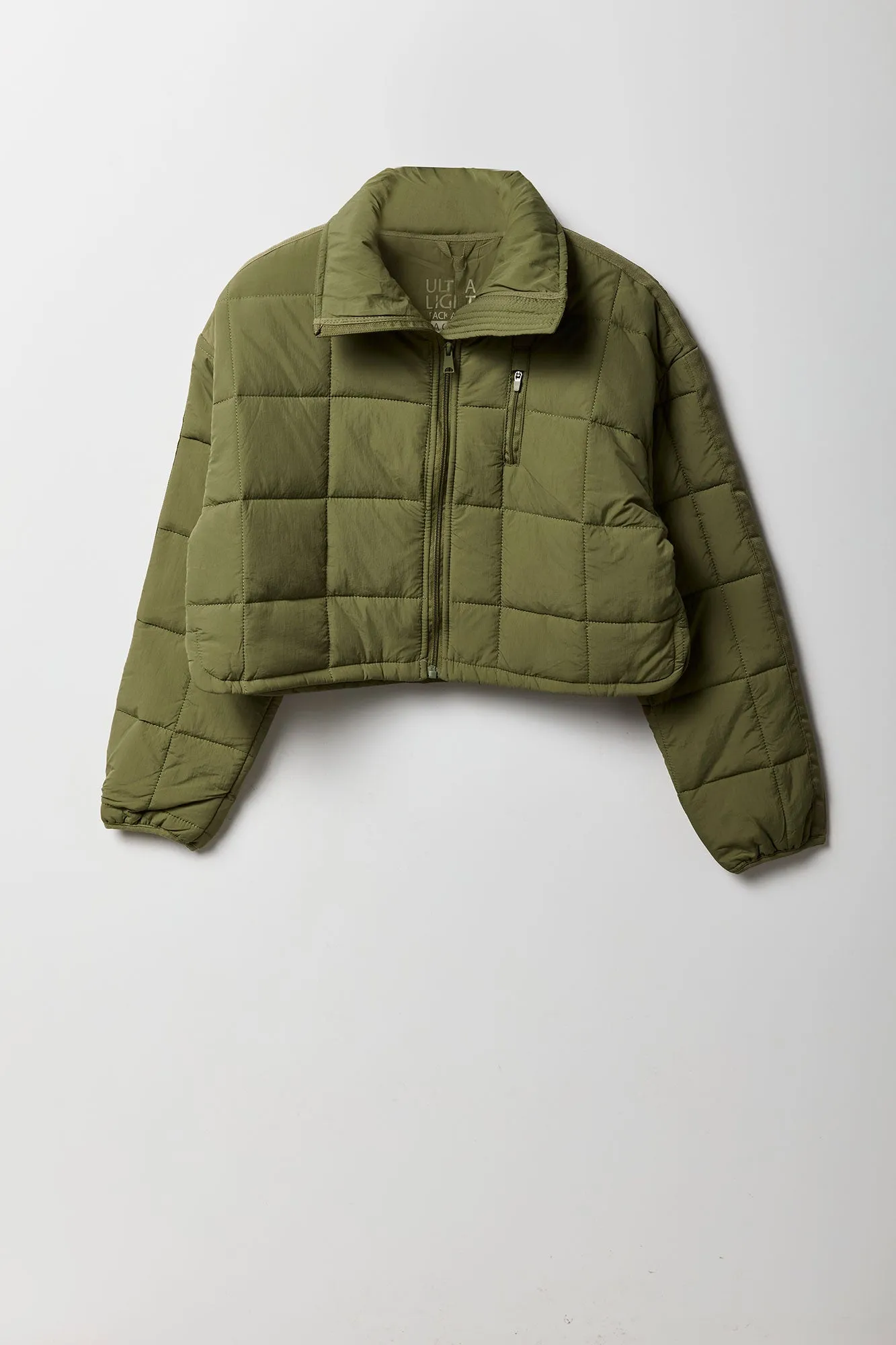 Nylon Quilted Jacket sold by Urban Planet