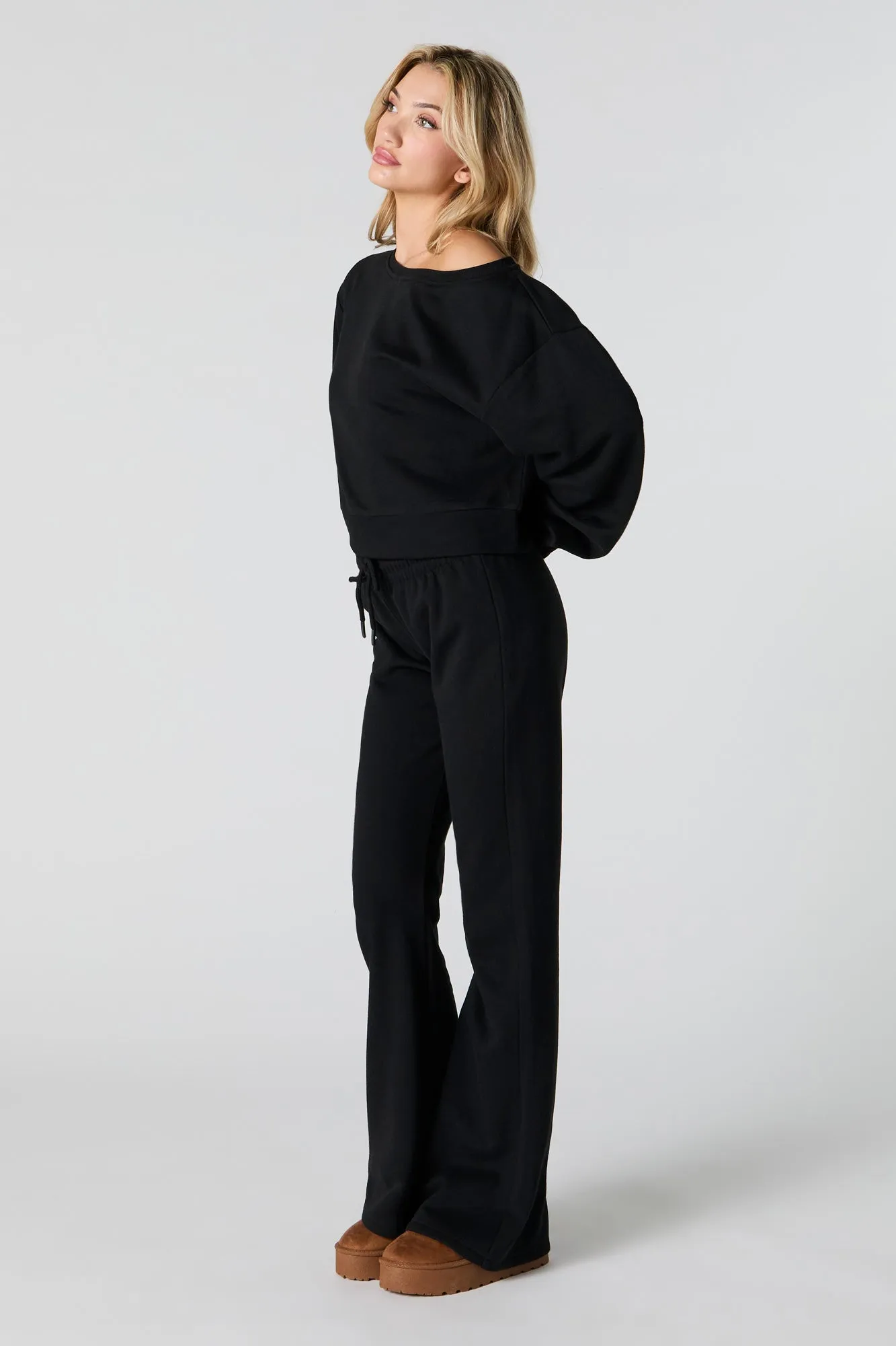 Fleece Flare Sweatpant sold by Urban Planet product image thumbnail 4