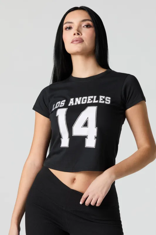 Los Angeles Graphic Cropped T-Shirt sold by Urban Planet