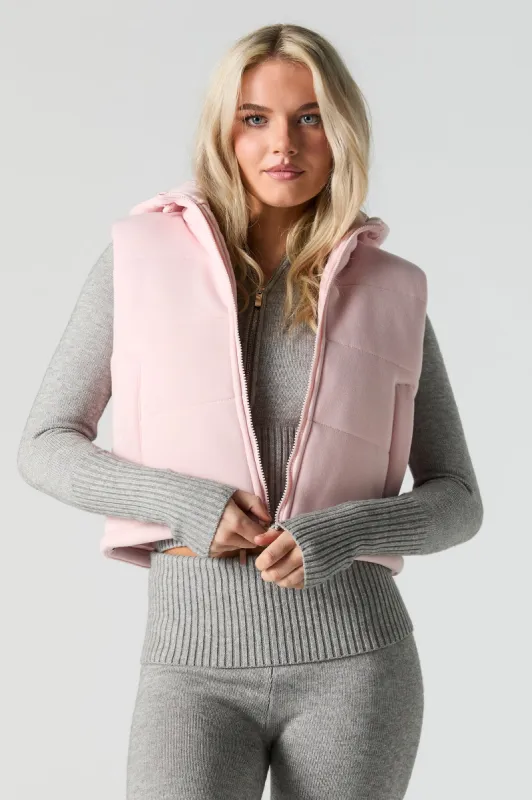 Gilet bouffant à capuchon en laine polaire sold by Urban Planet