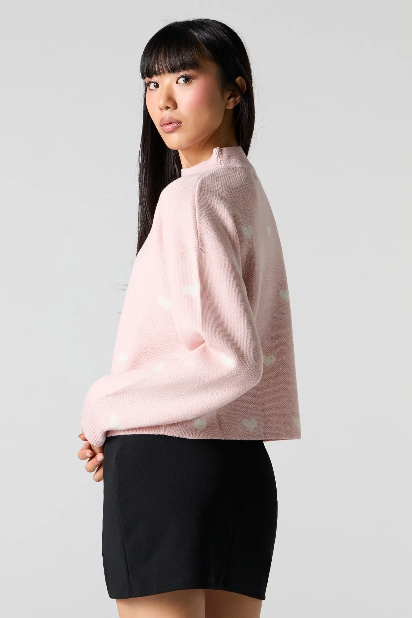 Heart Jacquard Knit Sweater sold by Urban Planet product image thumbnail 2