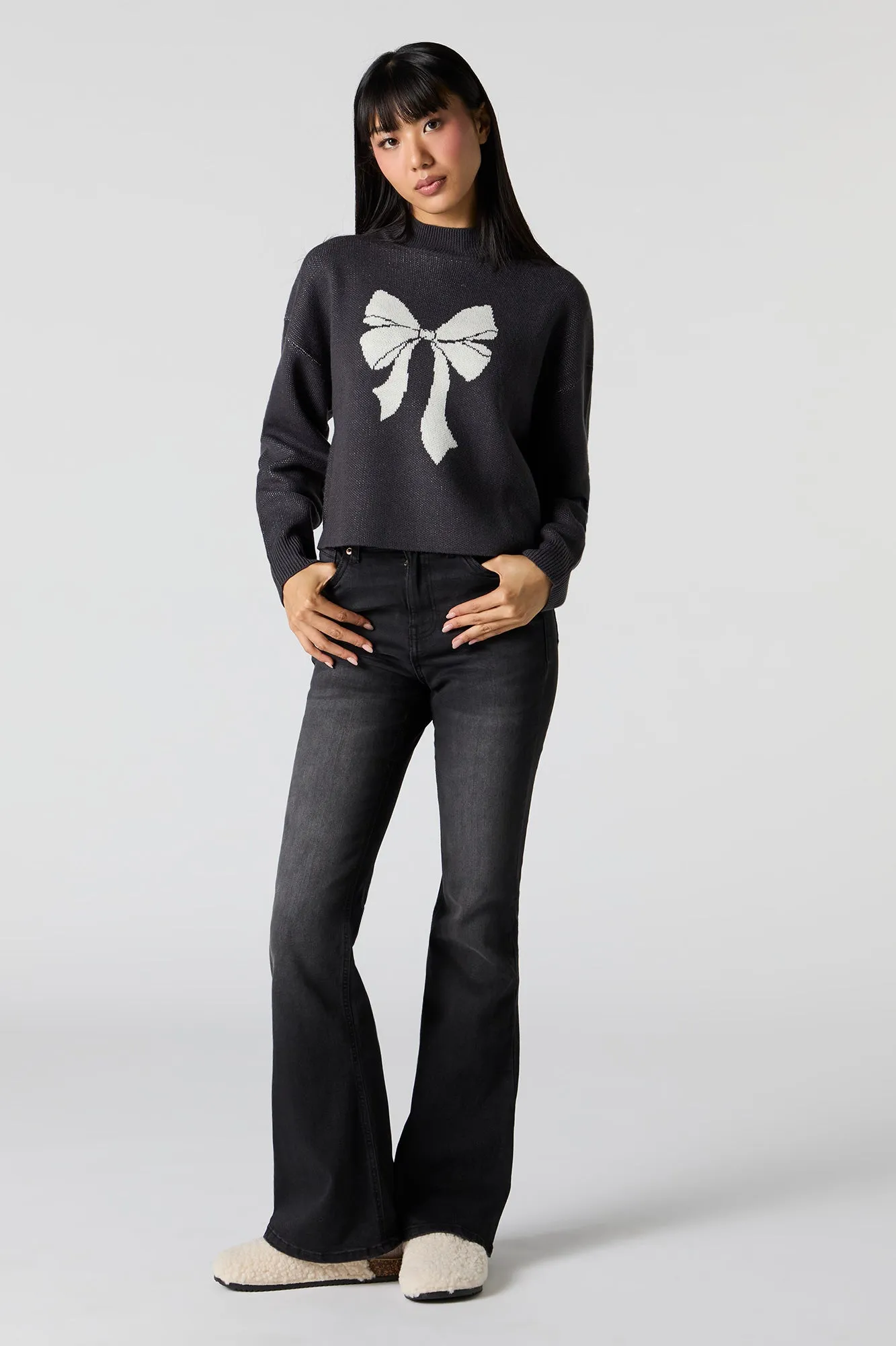 Chandail en tricot jacquard avec boucle sold by Urban Planet product image thumbnail 4